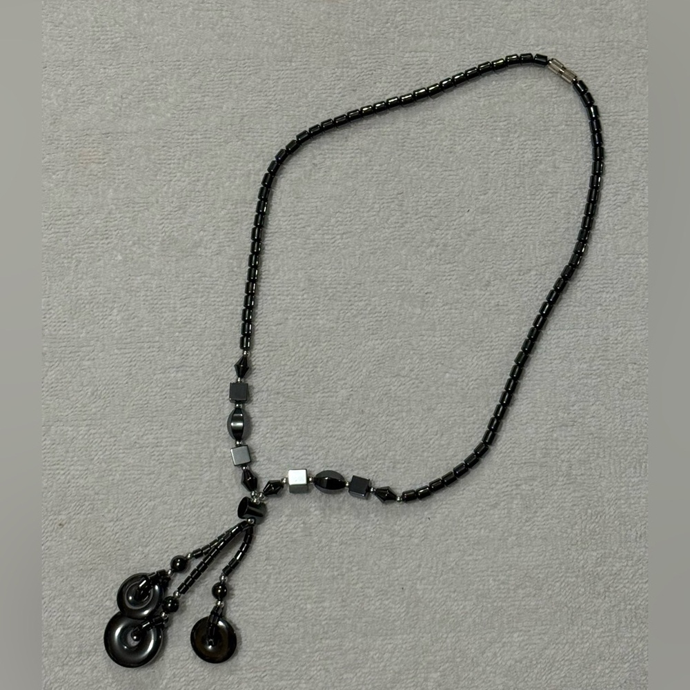 Hematite Beaded Necklace